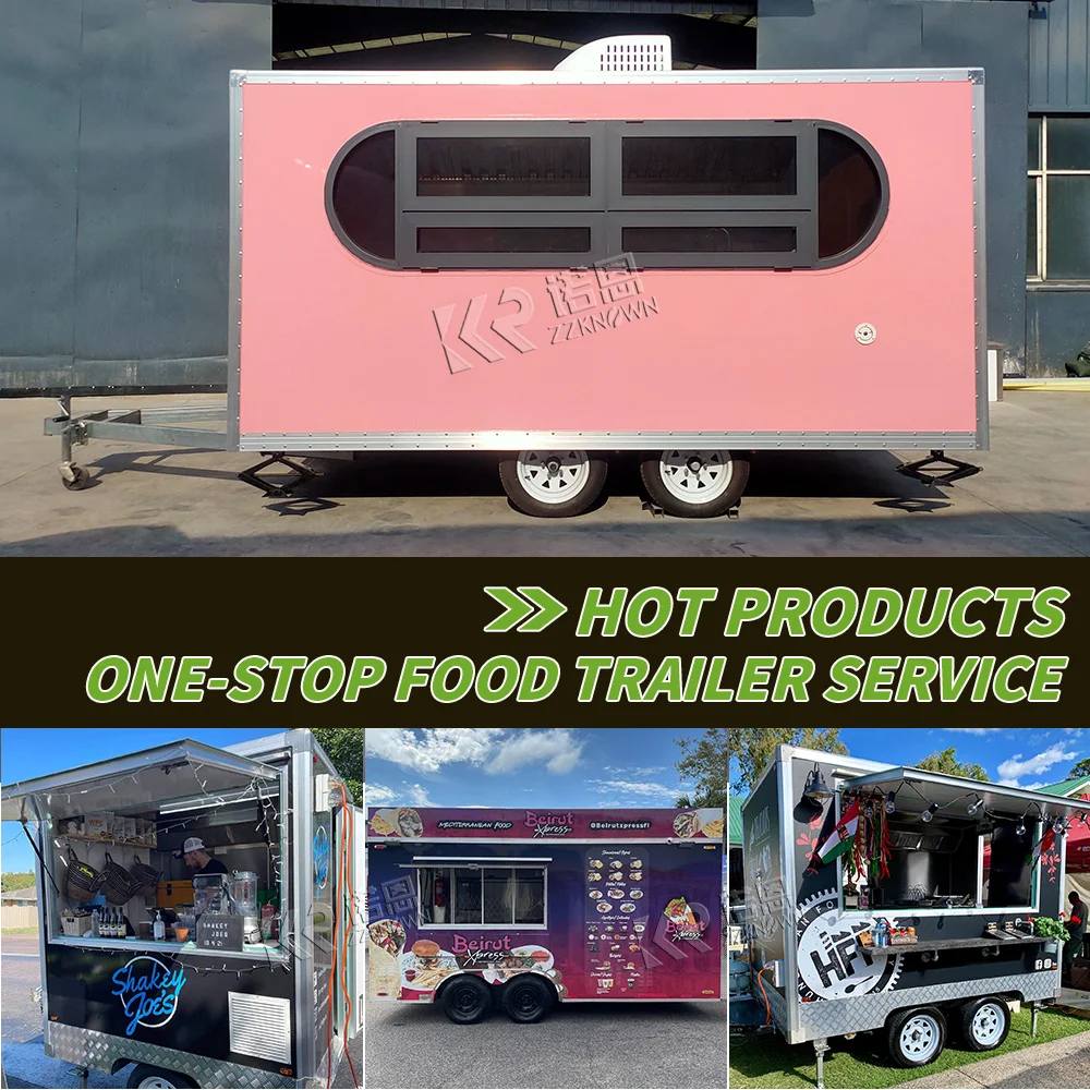 Europe standard Wholesale Price Mobile Food Trucks For Sale France New Fast Food Truck Trailer Food Cart