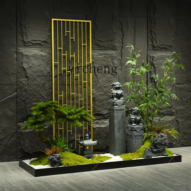 

ZYA aisle simulation landscape villa lighting well tea room club restaurant zen landscaping living room decoration