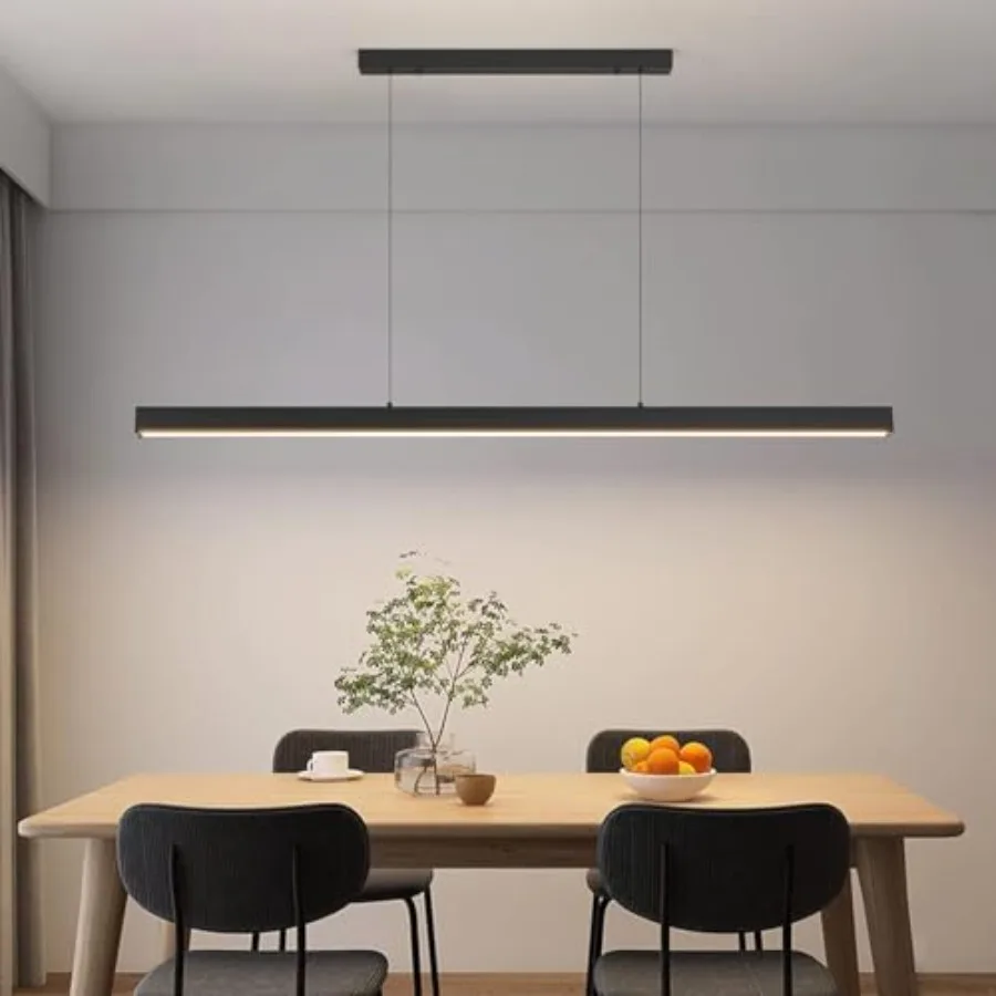 

Linr nnt Light Fixtur 20W L Iln Light with Rmot 39" Morn nnt Light for Kitchn Iln ining Room illir Room Offic r 3000k-6000k imm