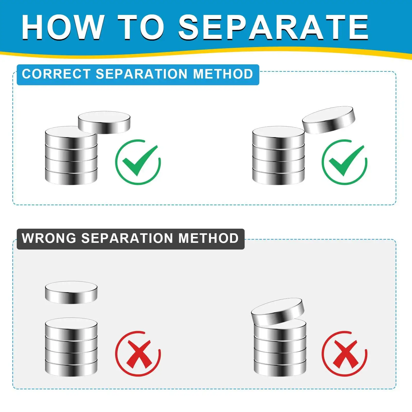 مغناطيس دائري 6 × 2 مم 6 × 3 مم، مغناطيس شديد التحمل، مغناطيس صغير للسبورة البيضاء، المطبخ، المكتب ومغناطيس الخزانة