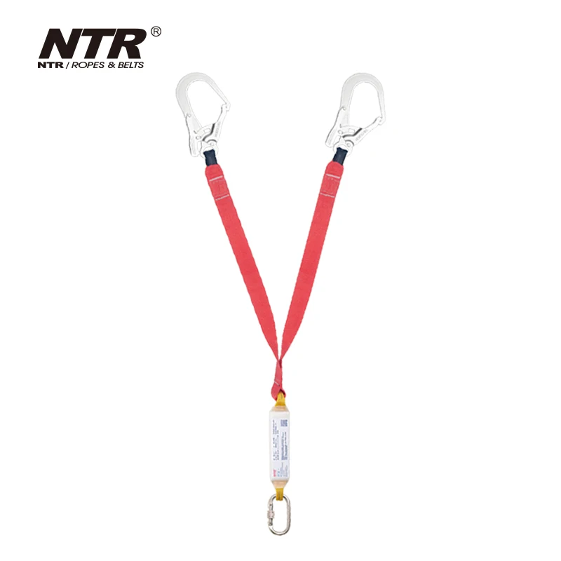 NTR/NTEL Double Hook Webbing Integrated Buffer Cable Fall Protection Tools with BUFFER-Y-W Design