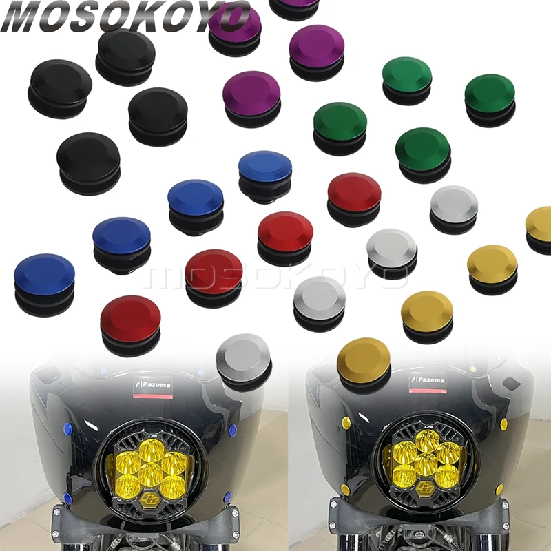 Headlight Fairing Bolt T25 Aluminum Bushing Inserts For Harley Softail Low Rider S 114 117 FXLRS Club Style Road Warrior Fairing