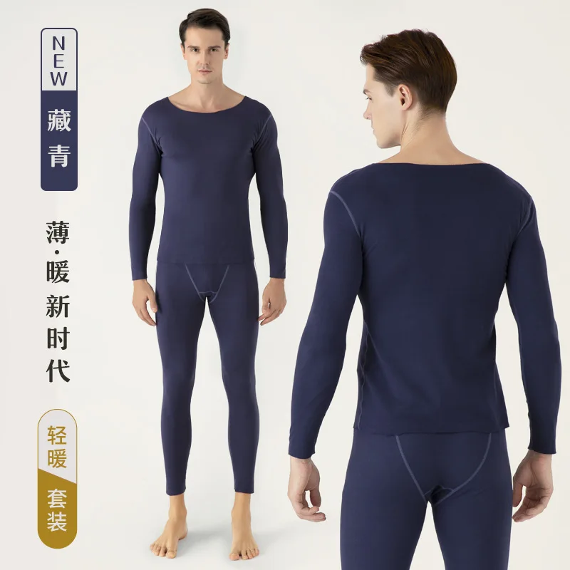 Man Winter Thermal Underwear Set Winter Plus Velvet Thickening Long Fleece Keep Warm Lingerie Plus Size Sexy Ski Underwear Set