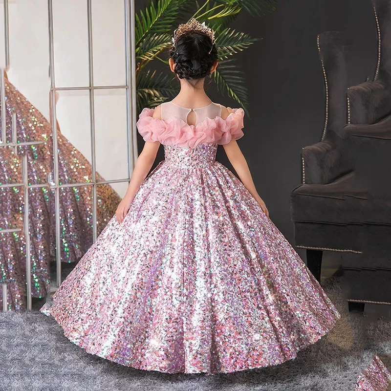 Party Dress for Wedding Dresses 2024 Baby Girl Clothes Luxurious Women's Evening Dresses for Girls From 8 to 12 Years Old Gala