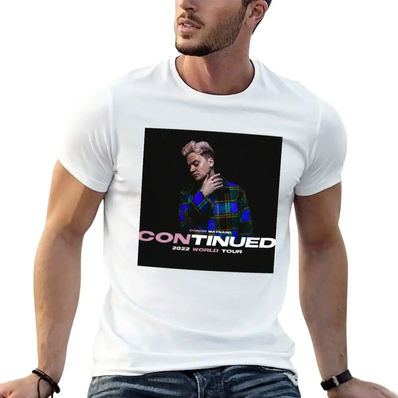 Conor Maynard Continued Tour 2024 T-Shirt anime cute tops blacks mens white t shirtsAnime Graphic T-shirt for Men Clothing