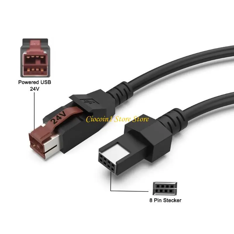 A3PC 24V Power Supply Cable POS Systems Printer Medically Device POS Terminal Connection Line For Printer Accessories