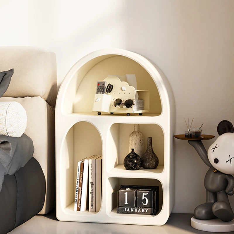 Minimalist Cute Kids Bedside Table Rectangle Portable Matt Luxury Bedside Table Nordic White Furniture