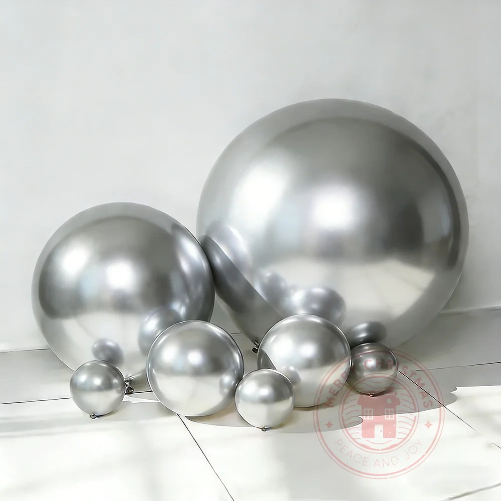 5" 10" 12" 18" Metallballon Geburtstag Party Dekoration Valentinstag Hochzeit Luftballons Bogen Weihnachten Festival Dekor Zubehör – Detail 2