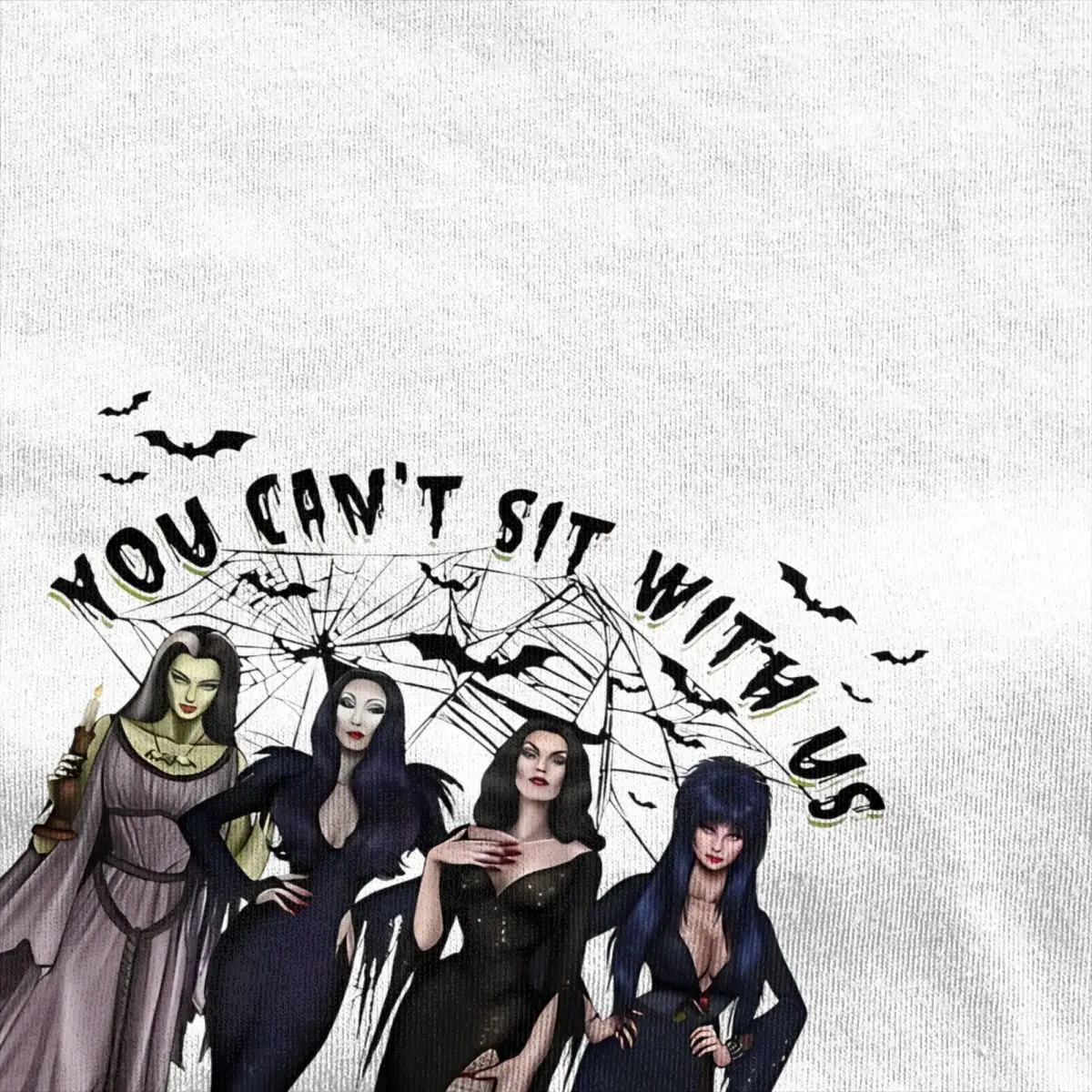 E-Elviraed عشيقة الظلام تي شيرت شاطئ فيلم الرعب Y2K مضحك تي شيرت القطن التي شيرت للرجال قصيرة الأكمام ملابس كاجوال #5