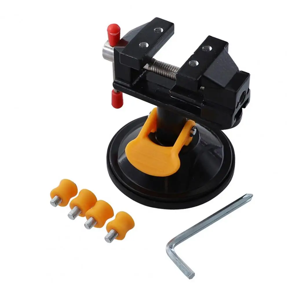Professional Bench Vise Premium Aluminium Alloy Mini Table-mounted Bench Vise 360-degree Rotation Workbench Vise for Garage