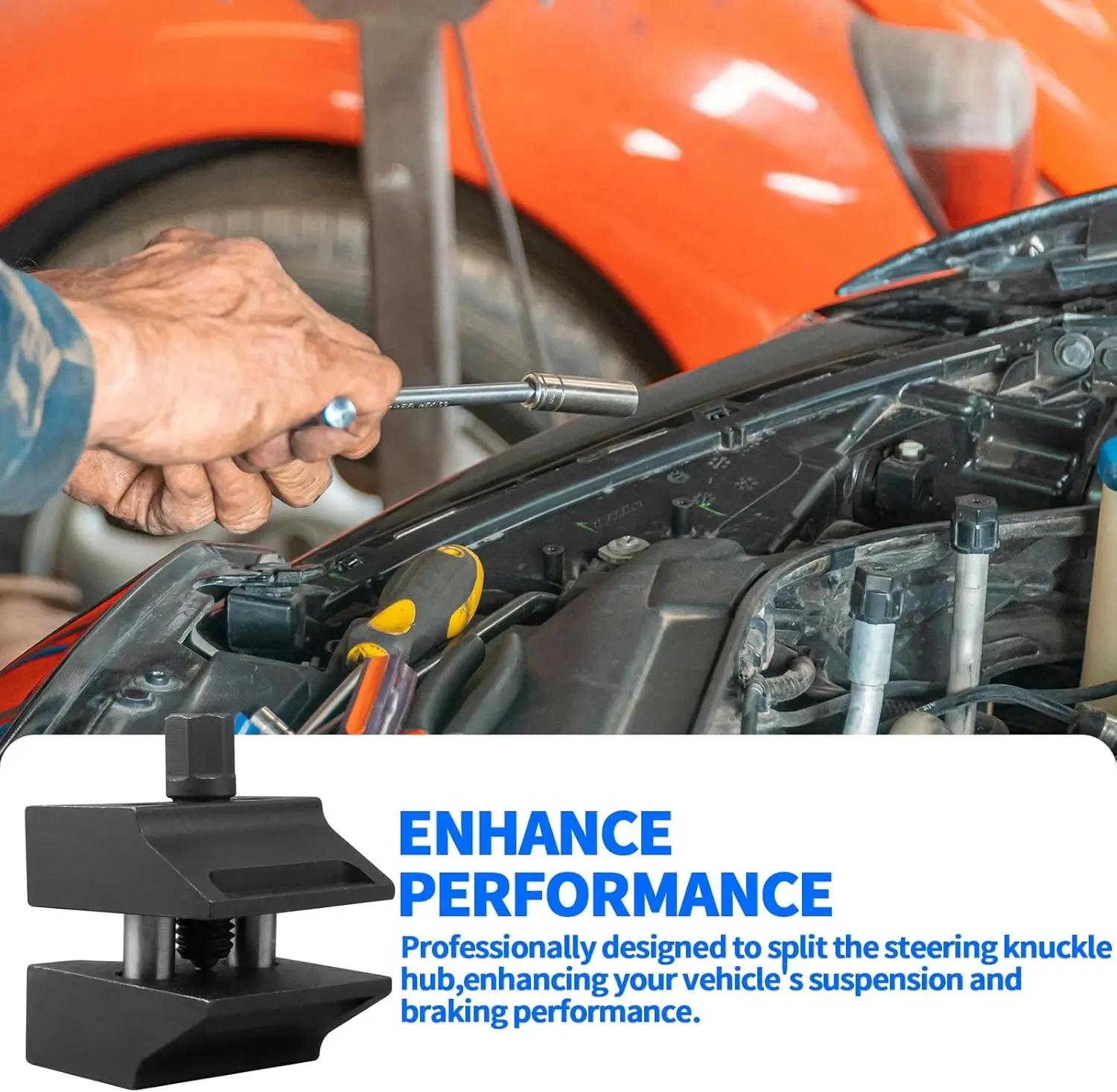 Universal Suspension Strut Split Hub Steering Knuckle Spreader Tool Shock Absorber Strut Remover Tool for Automotive Repair