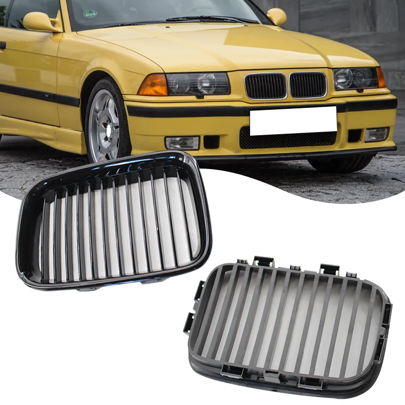For BMW 3 Series E36 318i 323i 325i 1992 1993-1996 Mid Grid Intake Frame Front Bumper Intake Accessories 51138122237 51138122238