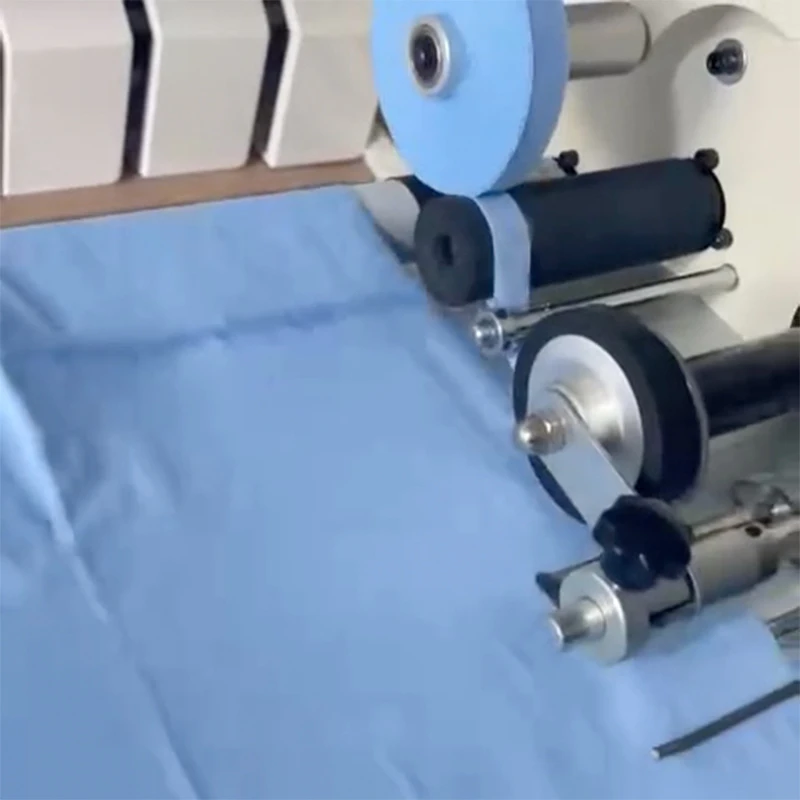 Fully automatic cutting and bundling machine, automatic feeding reel with self-stop and can cut straight twill strips, automatic