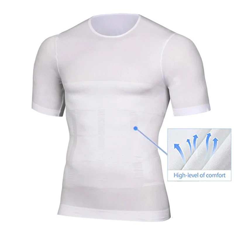 Tummy Controle Gordel Mannen Afslanken Body Shaper Compressie Shirts Fitness Ondergoed Vetverbranding Shapewear Abdominale Binder Corset
