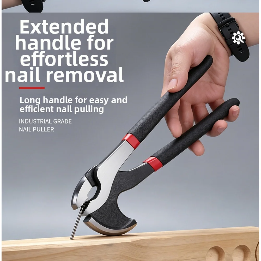 Alicates multifuncionales para quitar uñas, herramienta para quitar uñas, alicates de corte con mango antideslizante para quitar uñas y pelar cables, 1 ud.