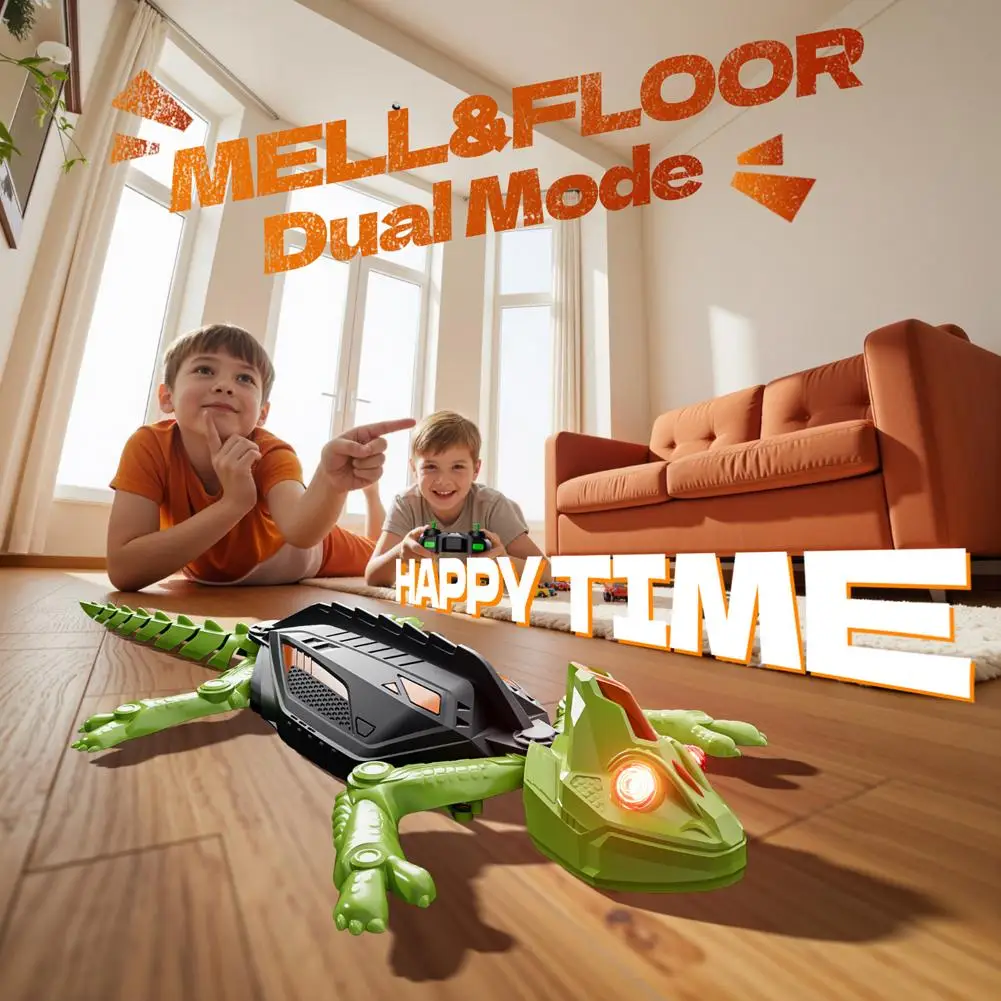 Realistic Biomimetic RC Wall Climbing Lizard Robot Toy Wall Climbing Car Gecko Animal Car Children's Halloween Toys