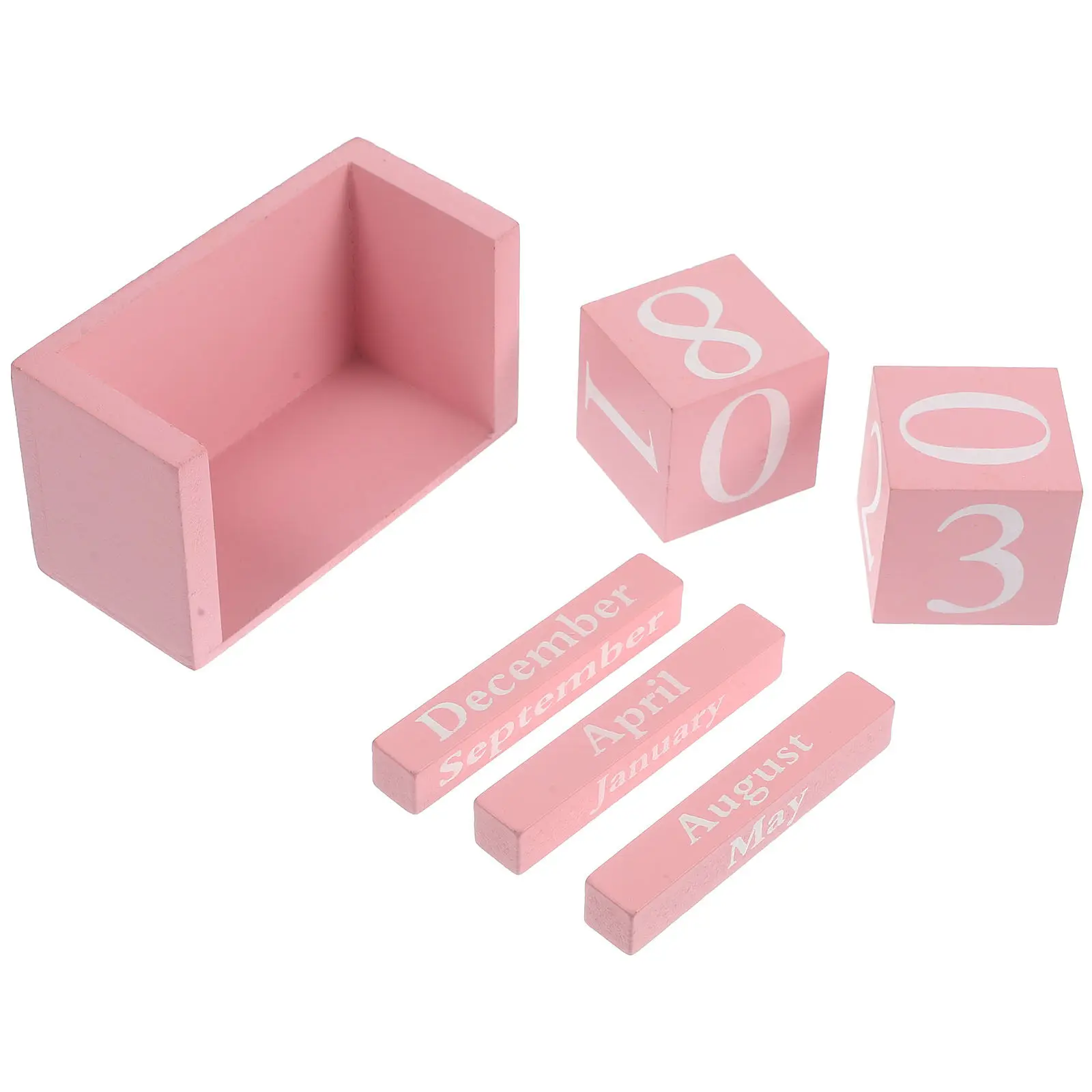 Desk Office Calendar Home Planner Desktop Monthly Halloween Christmas Pink Desk Calendar Wooden Block Calendar Home Office Desk