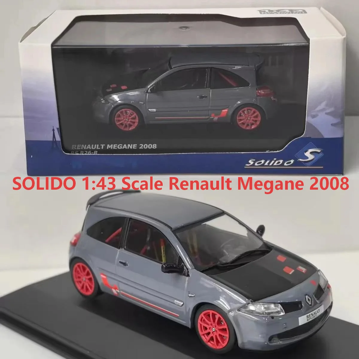Diecast SOLIDO 1:43 Scale Renault Megane 2008 Alloy Car Model