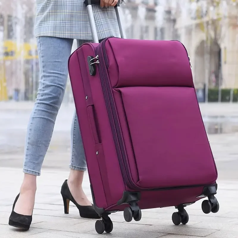 Oxford Cloth Luggage Large Capacity Waterproof Durable Trolley Box Men's Business Suitcase Expansion 20 Inch Boarding Code Box