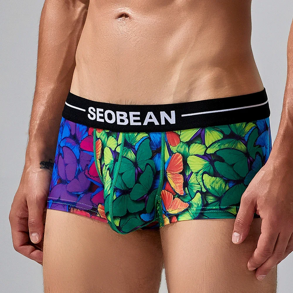 SEOBEAN-CHECKERED BOXER BRIEF UNDERWEAR