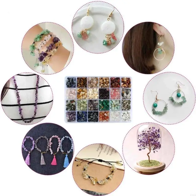 P88A Натуральные бусины из стружки драгоценных камней для изготовления ювелирных изделий Изготовление серег браслетов