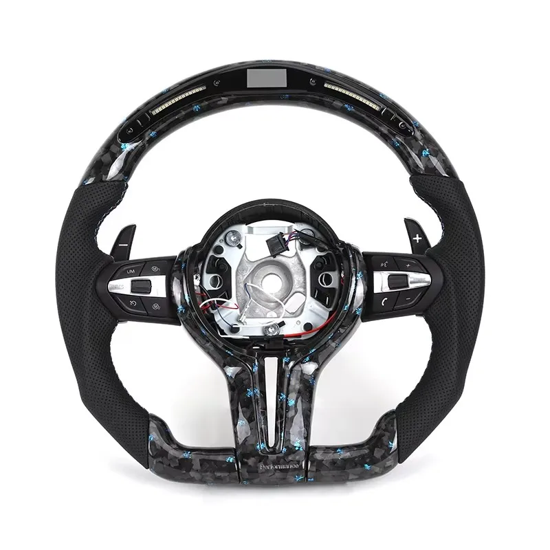 Forged Carbon LED Speed Display Customized Steering Wheel Assembly Vfor  F01 F06 F10 F11 F15 F20 F21 F22 F30 F80 F82 F85 F87