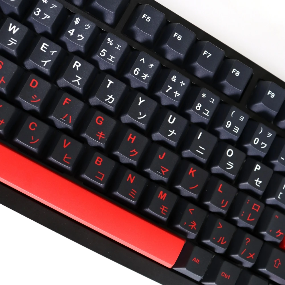 Japanese Bushido Keycaps Durable PBT Material 129 Keys Dye-Sub Cherry Profile for 61/87/104/108 Mx Switch Mechanical Keyboard