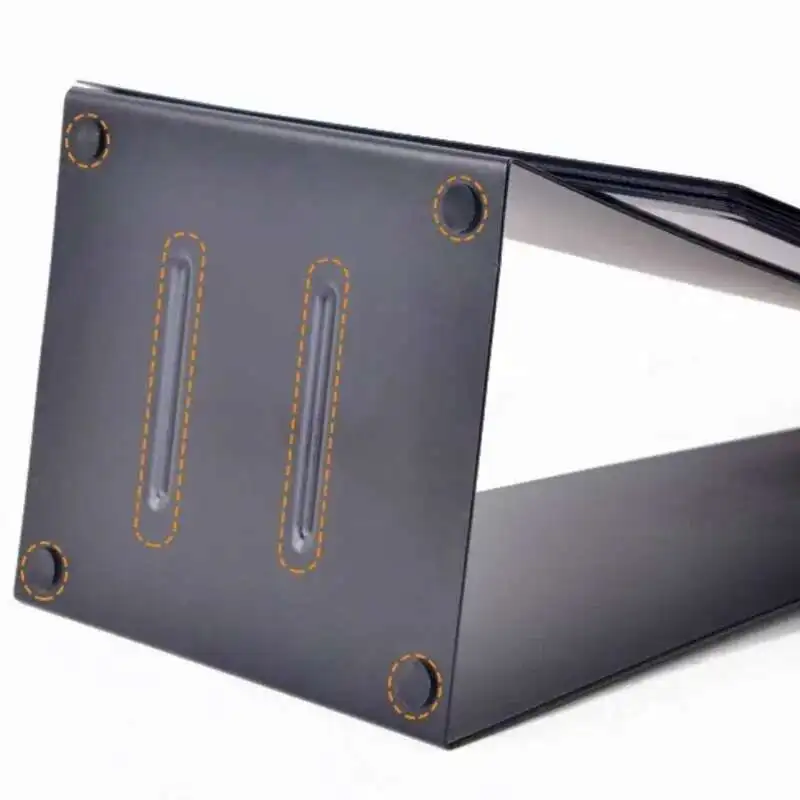 A5 200X100MM Flip Over Metal Menu Holders black silver Poster Leaflet Sign Display Stand Table Price Listing Holder Frame