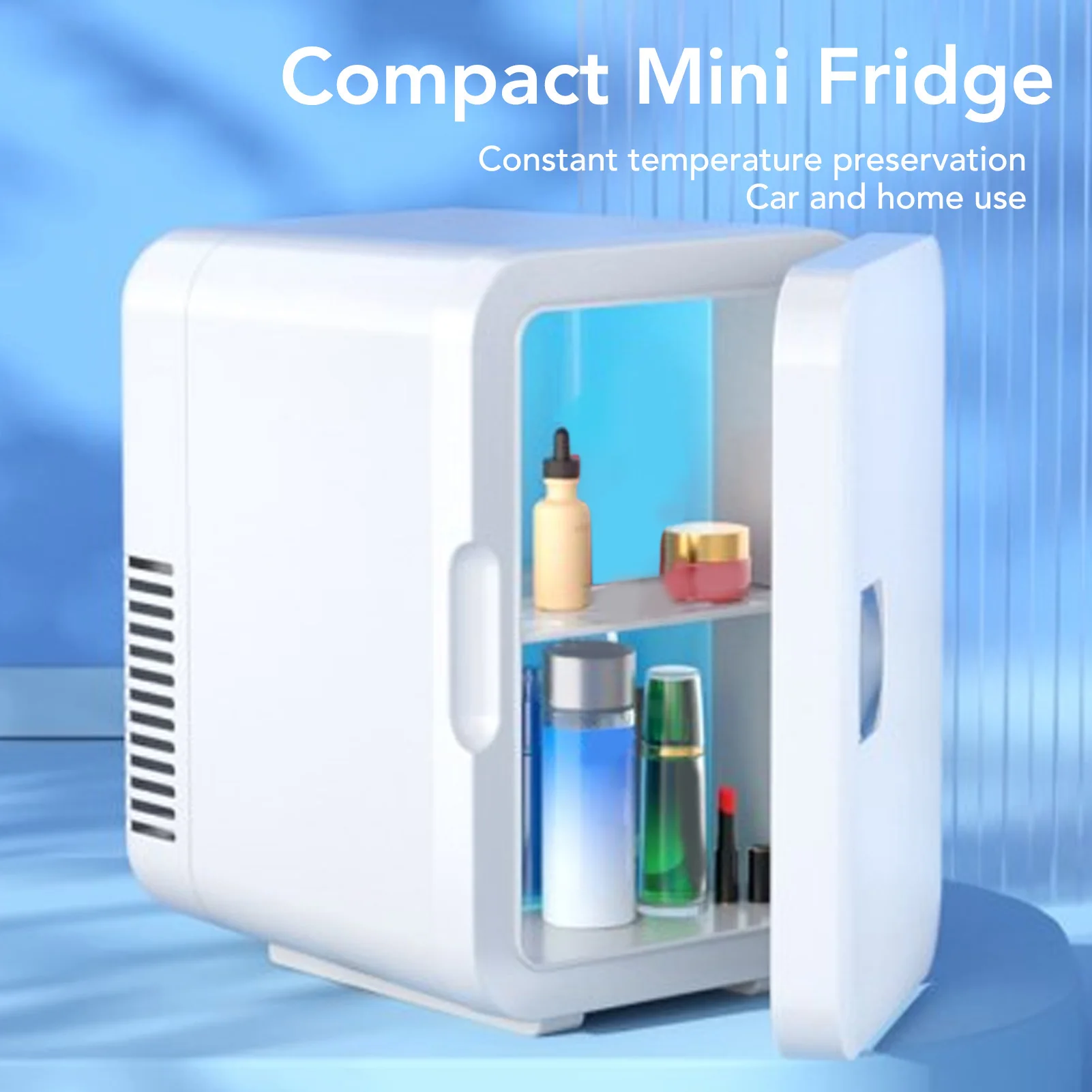 

Mini Fridge USB Powered, Portable Cooler and Warmer, Personal Refrigerator for Skincare for Beverages, Food, and Medication