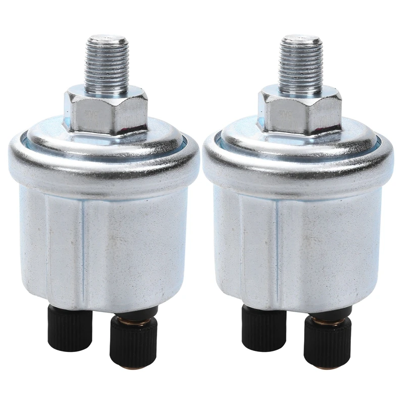 2X Vdo Oil Pressure Sensor 0 To 10 Bars 1/8 Npt Generator Part 10Mm Crew Plug Alarm Oil Pressure Sensing Plug