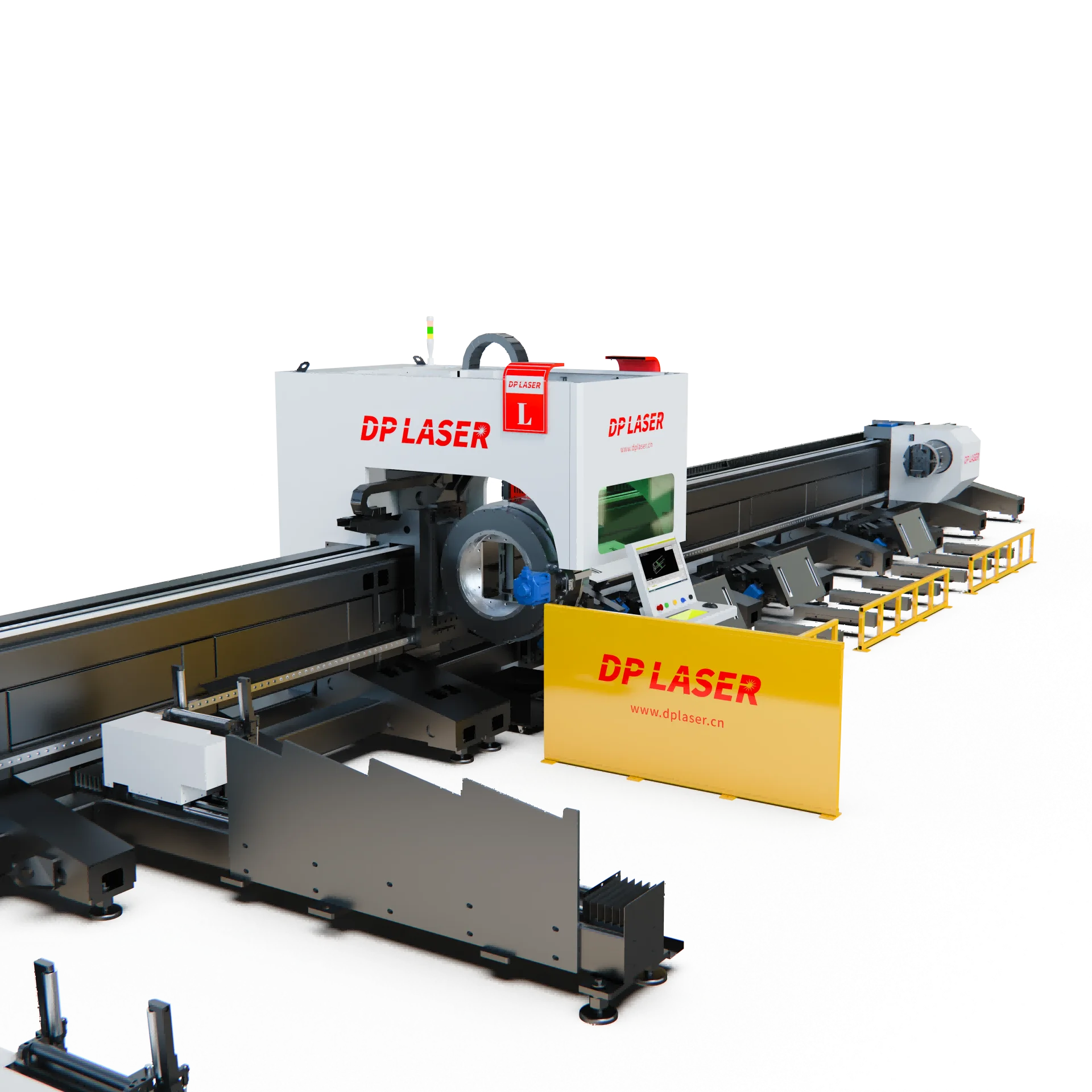 High-Precision Triple-Chuck Laser Pipe Profiling Machine L Series for Oversized Tubing