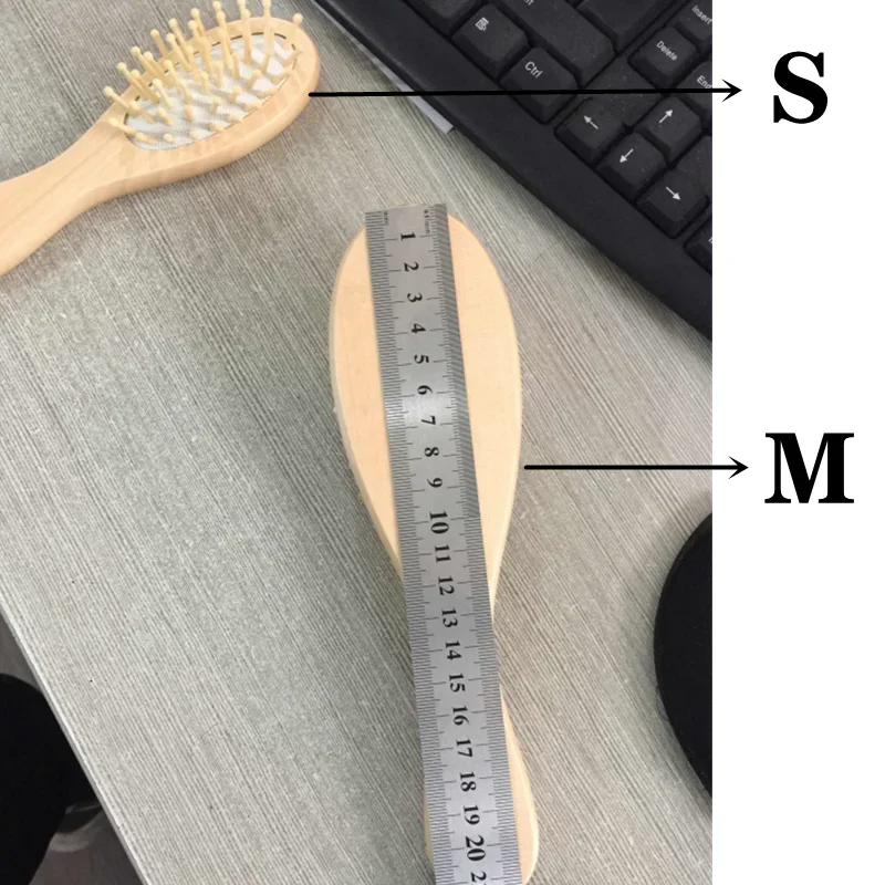1PC  Wood Comb Professional Healthy Paddle Cushion Hair Loss Massage Brush Hairbrush Comb Scalp Hair Care Healthy bamboo comb