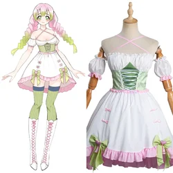 Anime Cloth Kanroji Mitsuri Cosplay Costume Lolita Dress Outfits Halloween Carnival Suit