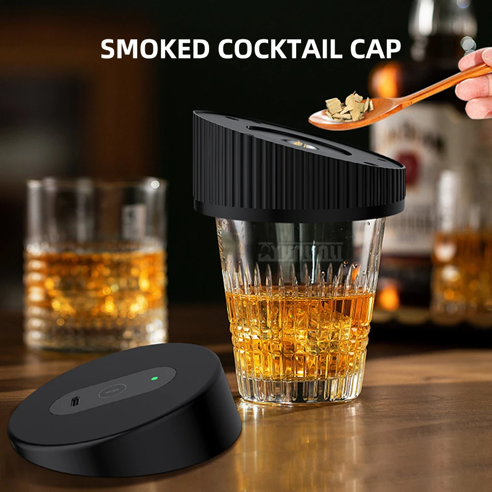 Multifunctional Whiskey Smoker KitElectric Cocktail Smoker with Multiple Fragrant Wood Wine Set