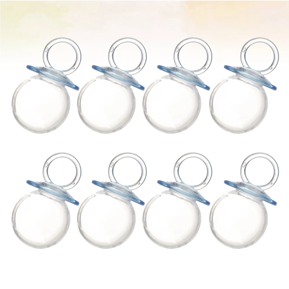 

12pcs Pacifier Candy Boxes Creative Plastic Gift Boxes For Transparent Fun Unique Decoration Blue