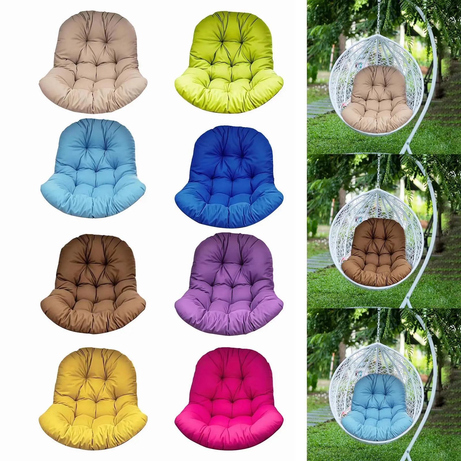 Thicken Hammock Swing Chair Pad Garden Lounger Cushion for Indoor Outdoor Balcony Porch Furniture