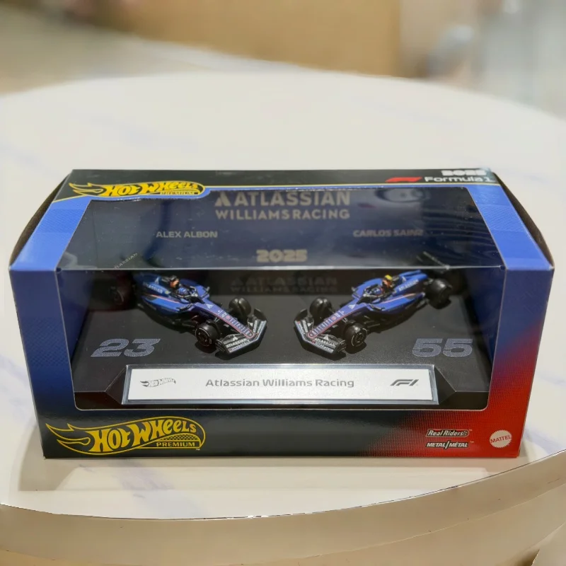 Hot Wheels Premium Gold Label JMM89 F1 Two-Pack Diecast Car Model, Red Bull Williams Kick Sauber Formula 1 Alloy Race Vehicle, C