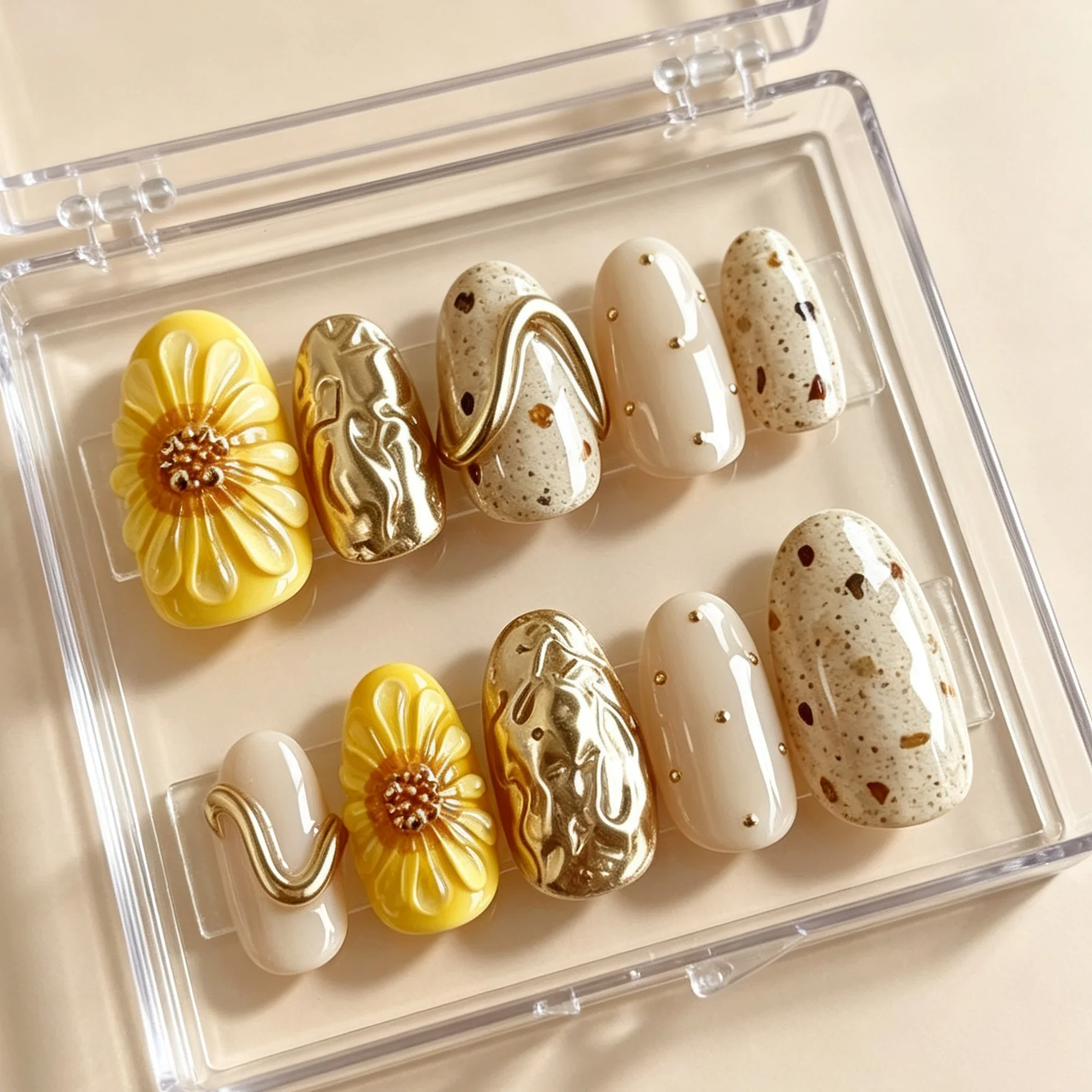 10 adet el yapımı oval tırnak, - Nail Art Yellow incelemesi ve fiyatı