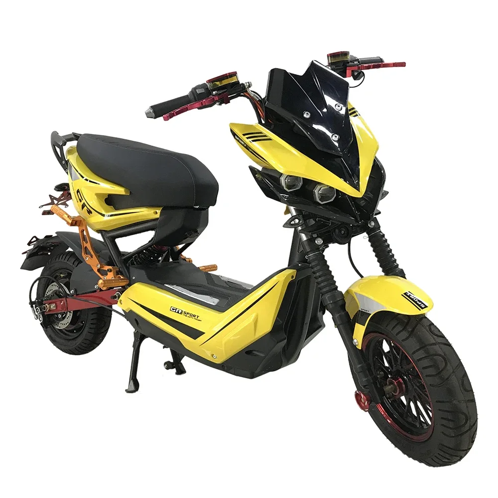 New Trend Manufacturer Long Range 1200W High Speed Strong Power Disc Brake Electric Motorcycle for Men