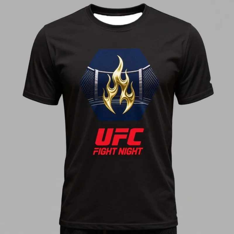 

3D Printed UFC Printed Quick Drying T-shirt for Daily Leisure, Fashion, Outdoor Sports, Fitness Training Sportswear