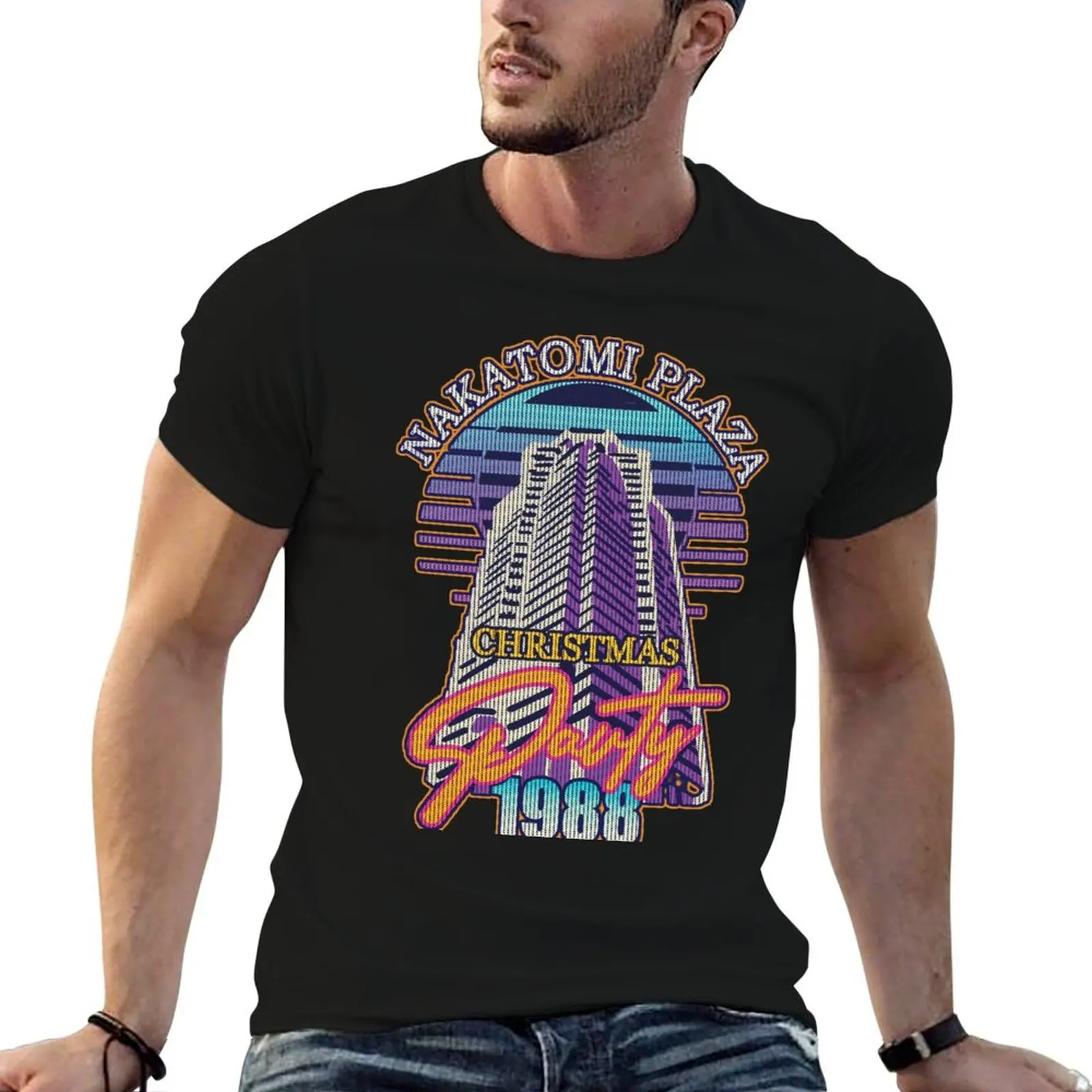 

DUK FAT - Nakatomi Plaza Christmas 1988 T-Shirt cotton t shirts man 100% t shirt man luxury man graphic t shirt T-shirt