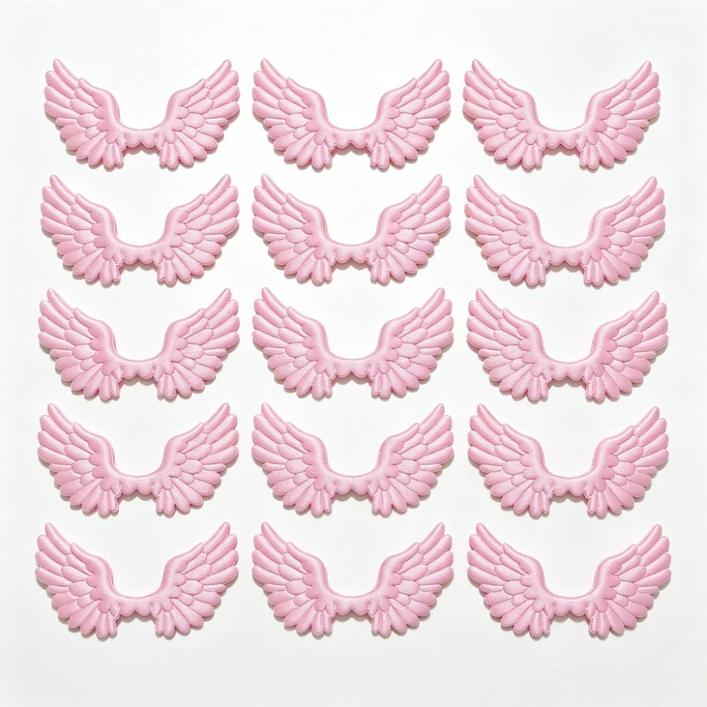 20pcs Angel Wing Applique Patch, Sew Repair Patch for Clothing, DIY Craft Embellishment for Dress Bag Wedding Costume Decoration