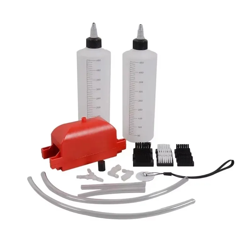 

Brush Gear Motorcycle Cleaner Tool Motorbike Chains Lube Device Lubricating Acces for 2PCS Bottle Chain Cleaning Machine Kit