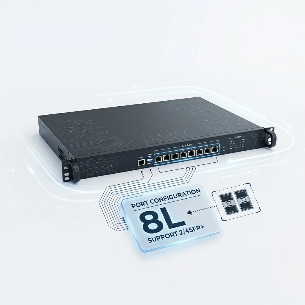 1U Rack 9900K Firewall Security PC ISP Network Aggregation Mikrotik Pfsense FreeBSD CentOS Linux Multi WAN Load Balancing