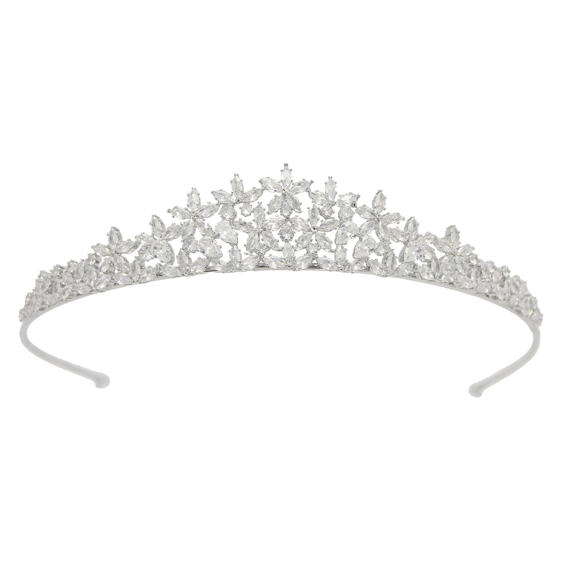 

Luxury Princess Crowns For Wedding Bride Hair Accessories Cubic Zirconia Bridal Tiara Crown For Women Girl Party Prom Headpieces