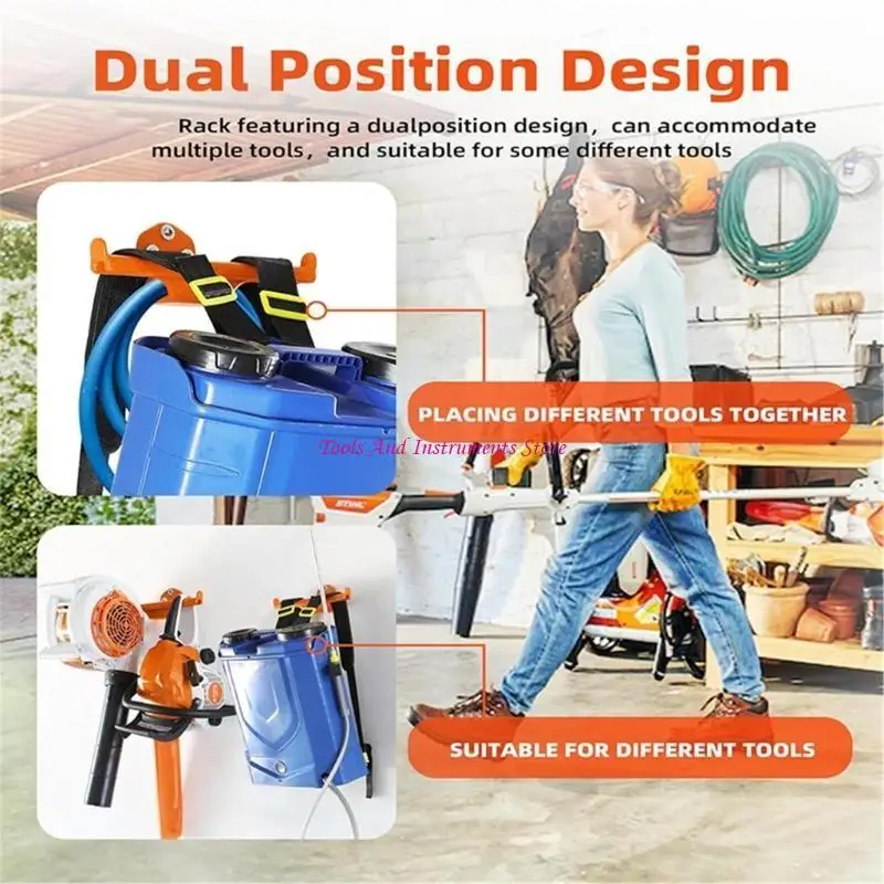 1/2Pcs Backpack Sprayer Wall Mount Rack Wall Hanger Garage Organization Storage C7AC
