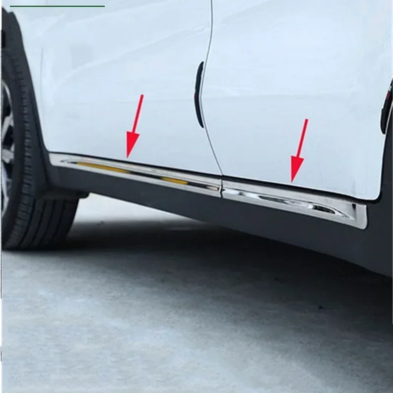 

For KIA Sportage 2016 2017 2018 2019 2020 Stainless Steel Car Door Body Side Skirts Molding Cover Trims Accessories