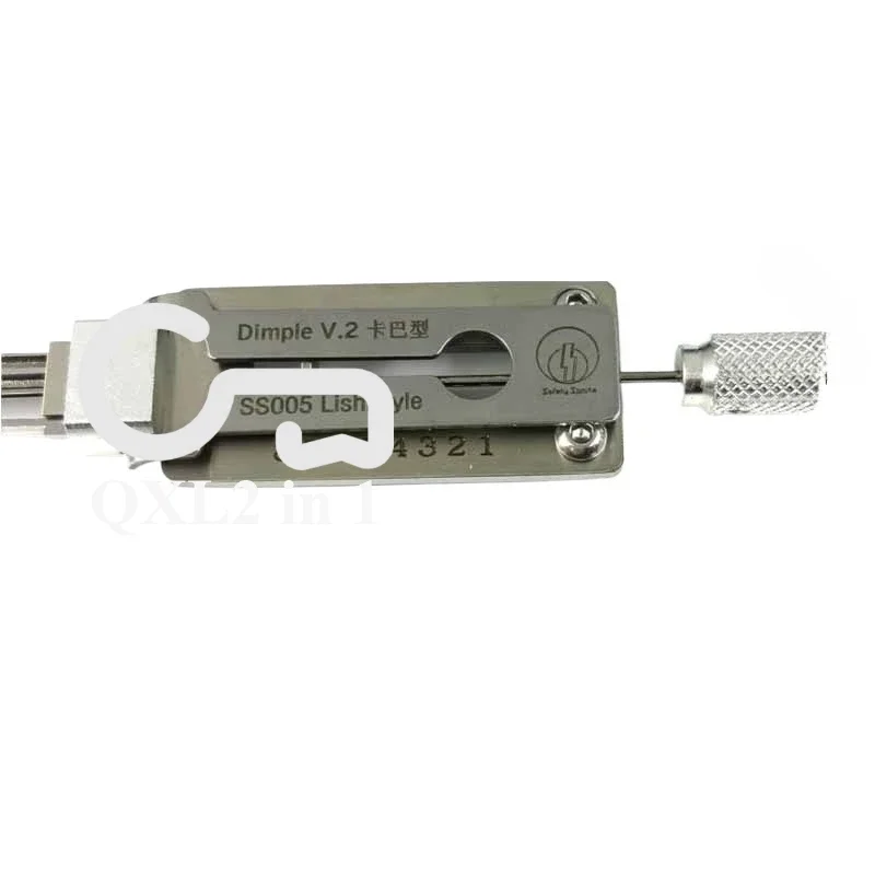 1 Uds cerrajero LiShi 2 en 1 SS005 hoyuelos tipo KABA cerradura 2 en 1 casa Civil herramientas Ganzua llave maestra herramienta Lishi juego completo