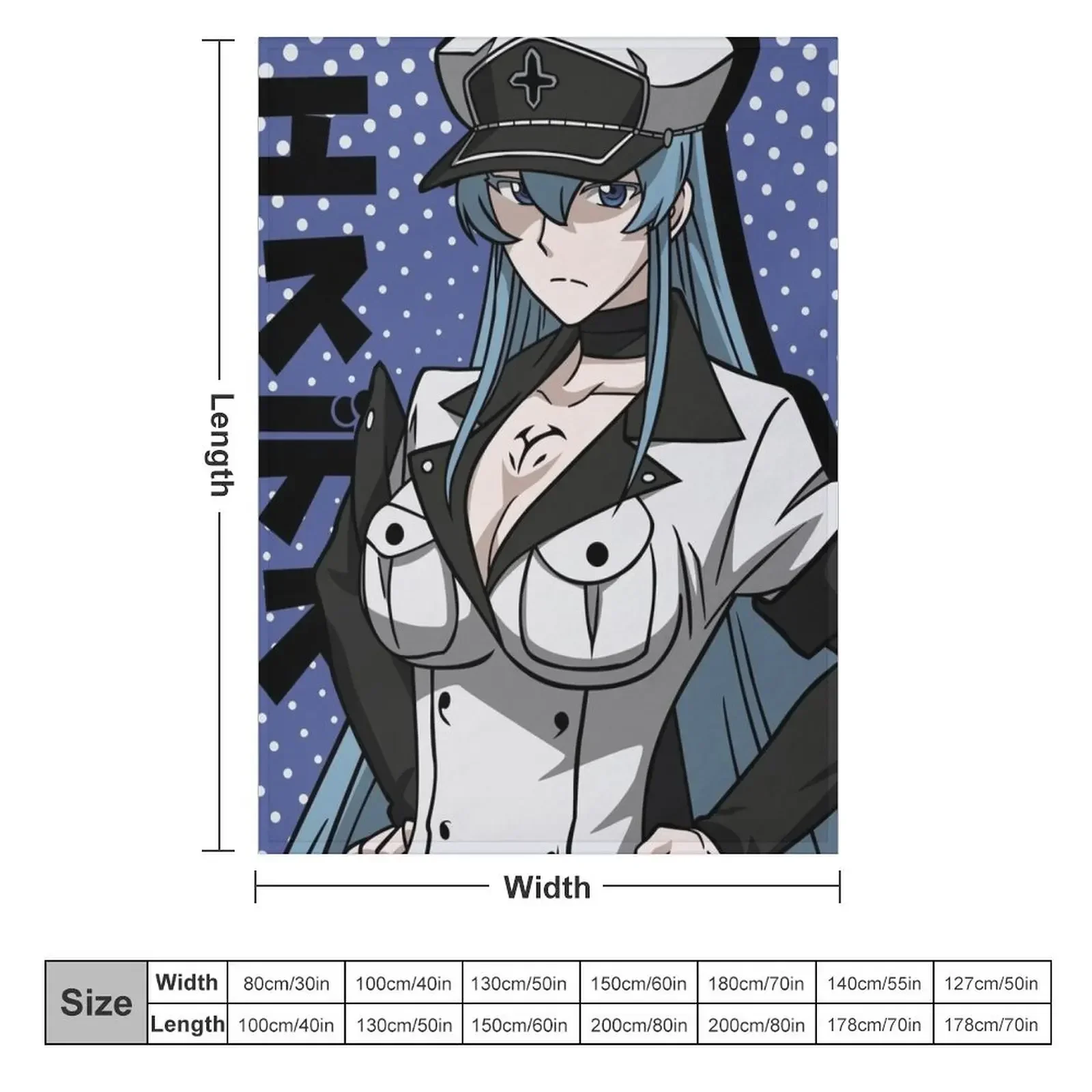 Esdeath Throw Blanket Winter beds Blankets Sofas Of Decoration Blankets