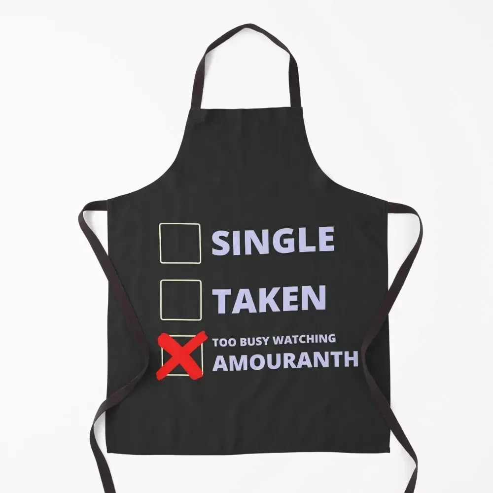 

Amouranth Funny Single Taken Apron Professional Barber Korean cookings for women Women Kitchen Apron